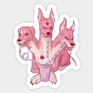 Strawberry Cerberus Sticker